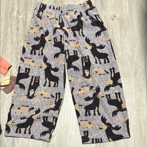 4 for $20 Kids Moose Print Pajama Pants